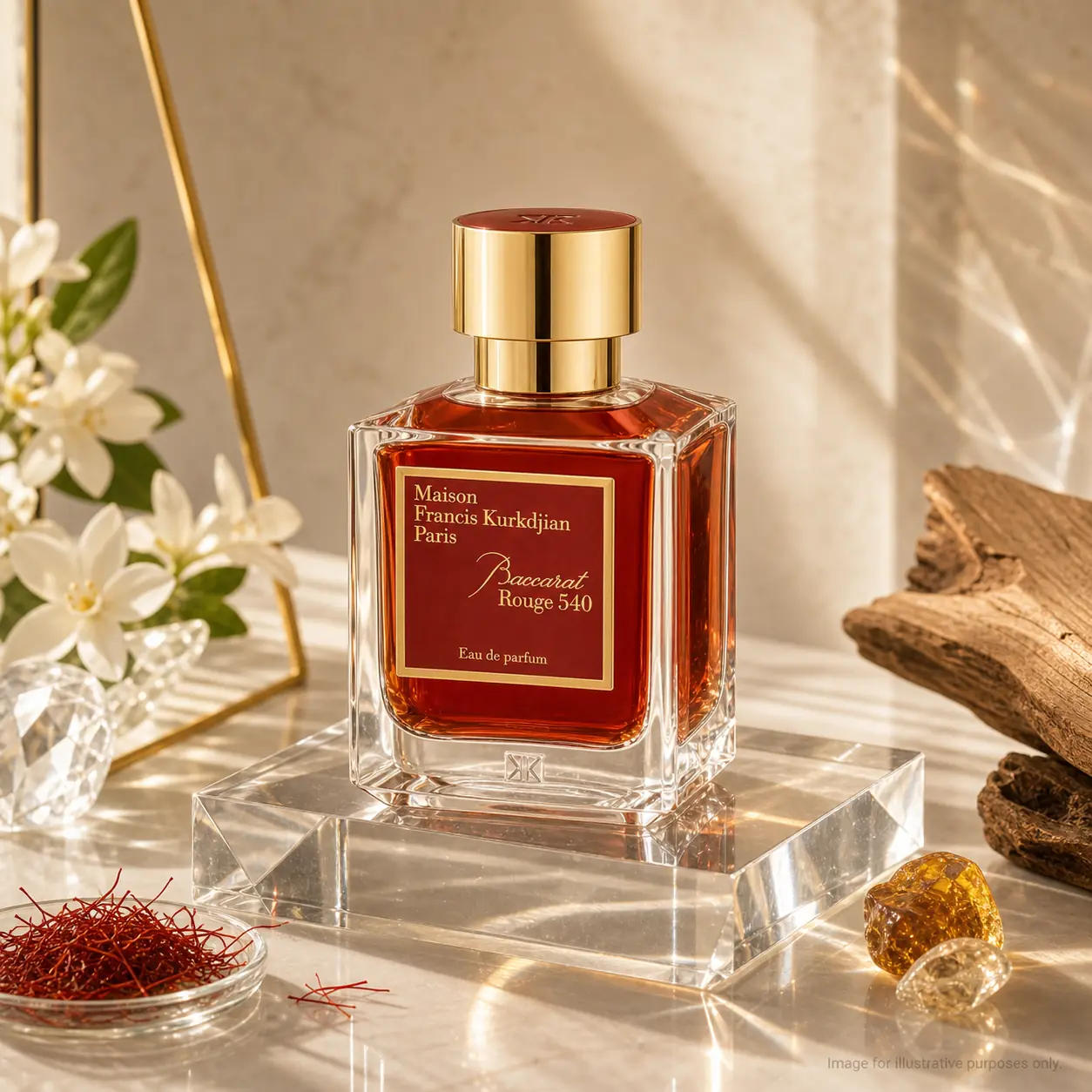 Maison Francis Kurkdjian Baccarat Rouge 540 editorial art image 1